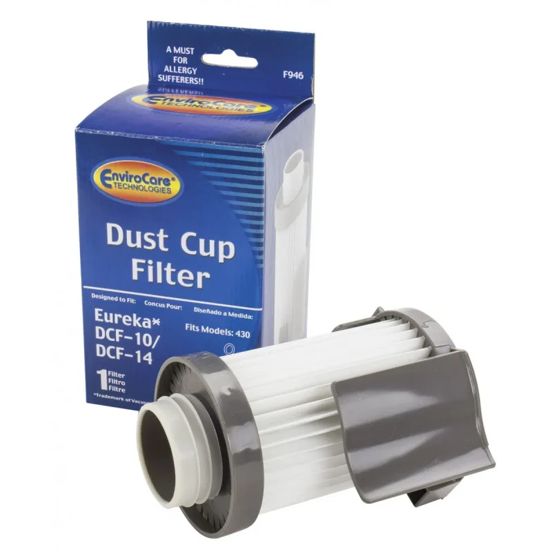 envirocare dust cup filter for eureka 430 upright vac dcf10 dcf14 replacement